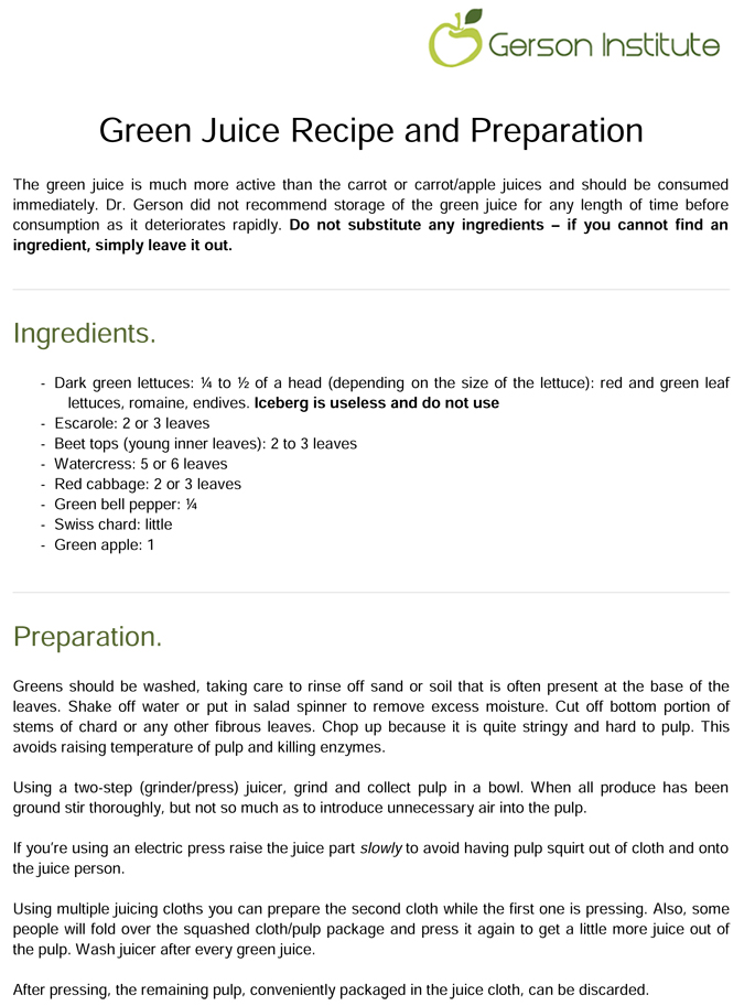 Organic Gerson Green Juice Box 有機葛森